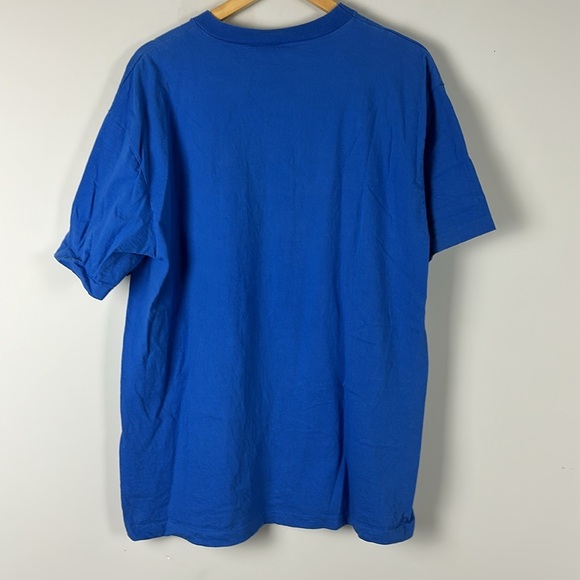 New York Giants NFL Vintage 90s Blue Graphic Tee - Waves Size Large - Picture 4 of 8